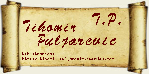 Tihomir Puljarević vizit kartica